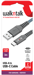 WnT 3m Sync Cable USB-C Blue