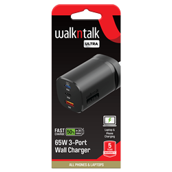 WNT Ultra 65W 3-Port Wall Charger