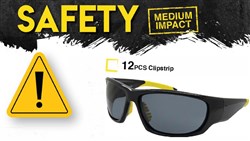 Aerial Sunglasses Safety 12pc Clip Strip