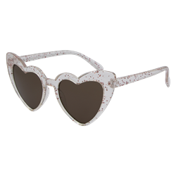 KI 7453 Pink Glitter Heart Brown