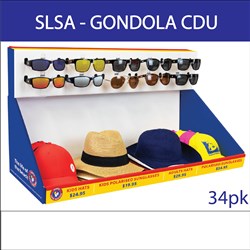 SLSA Headwear Sunglasses Gondola CDU - 35pk