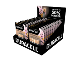 Duracell AA AAA 4 Pack Counter Unit