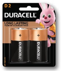 Duracell Coppertop D 2 Pack