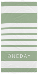 Oneday Baked Irregular Stripe Towel - Sage