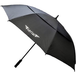 Aerial Premium Black Golf Umbrella