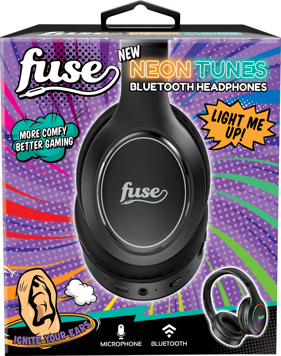 Over Ear Headphones - Fuse Neon Tunes - Pacific Optics Over Ear Headphones - Fuse Neon Tunes - Pacific Optics