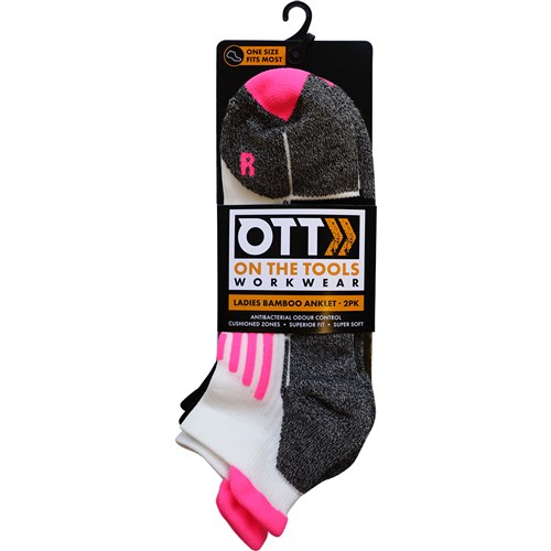 Ladies Bamboo Anklet - Pink