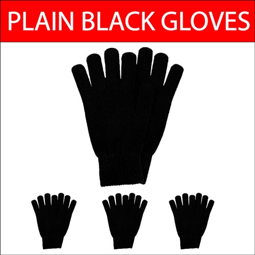 GLOVES ESS BLACK - 4 PACK