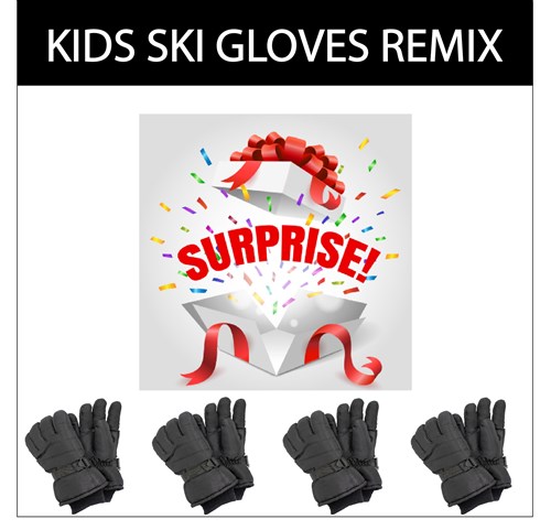 Black Tag Ski Gloves Pack - Kids Mix - 6 Pack