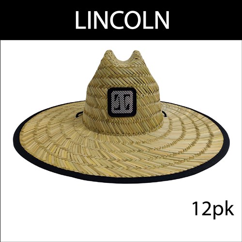 SUN HAT WIDE BRIM LINCOLN - 12 PACK