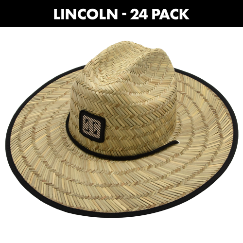 SUN HAT WIDE BRIM LINCOLN - 24 PACK