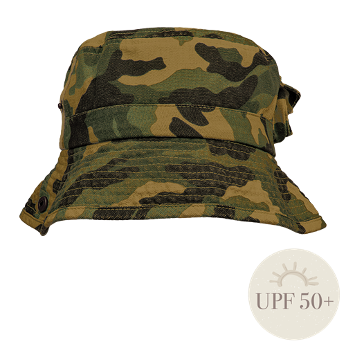 Black Ice Commando Bucket - Green Camo, Kids