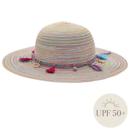 Black Ice Carmen Hat - Rainbow, Kids