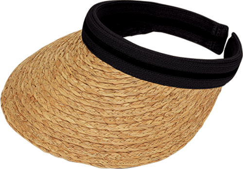 Carole Raffia Visor - Nougat