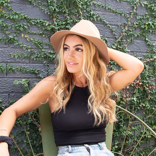 Addison Wool Felt - Caramel M/L