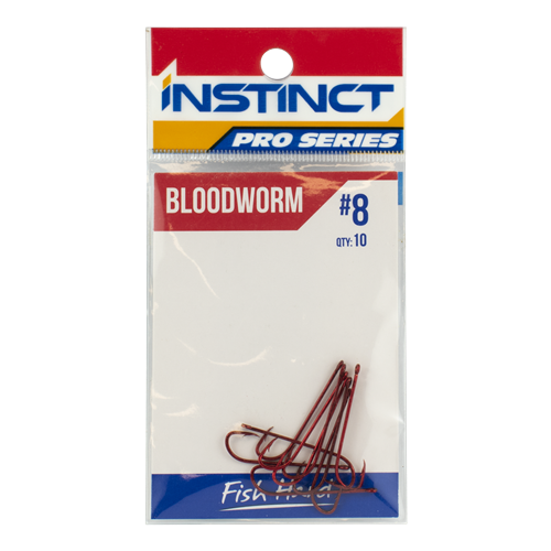 Instinct Pro Hook Bloodworm Red #8
