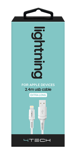4Tech Lightning Cable 2.4m