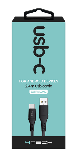 4Tech USBC Cable 2.4m