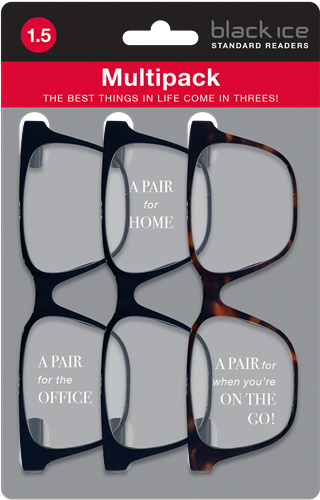 HF 4183 3pk Multi Black Black Tort 1.5