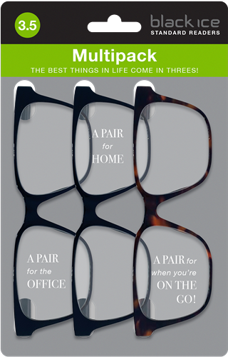 HF 4183 3pk Multi Black Black Tort 3.5