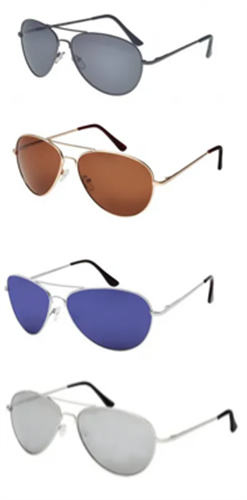 Aerial Sunglasses UV400 Aviator-MIX1-36pk