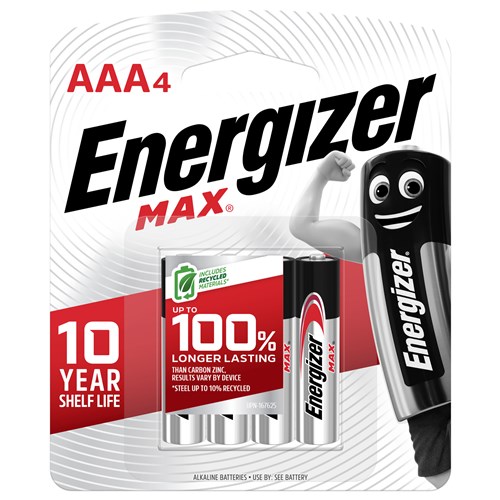 Energizer Max AAA 4Pk