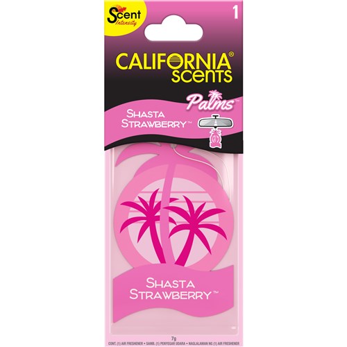 Cal Scents Palm Shasta Strawb 1Pk - Hang
