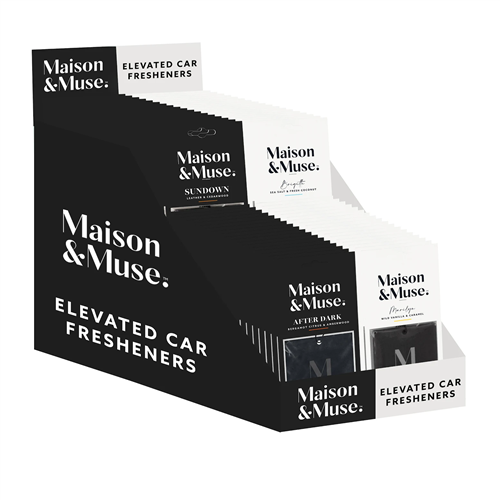 Maison&Muse Car Freshner Mixed CDU 72Pcs