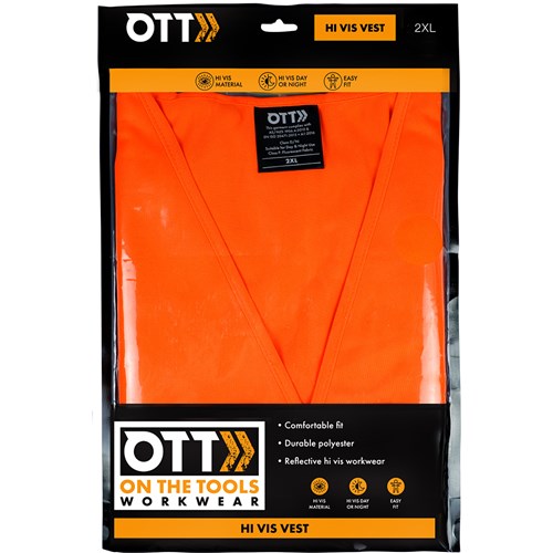 Hi Vis Vest Orange - 2XL