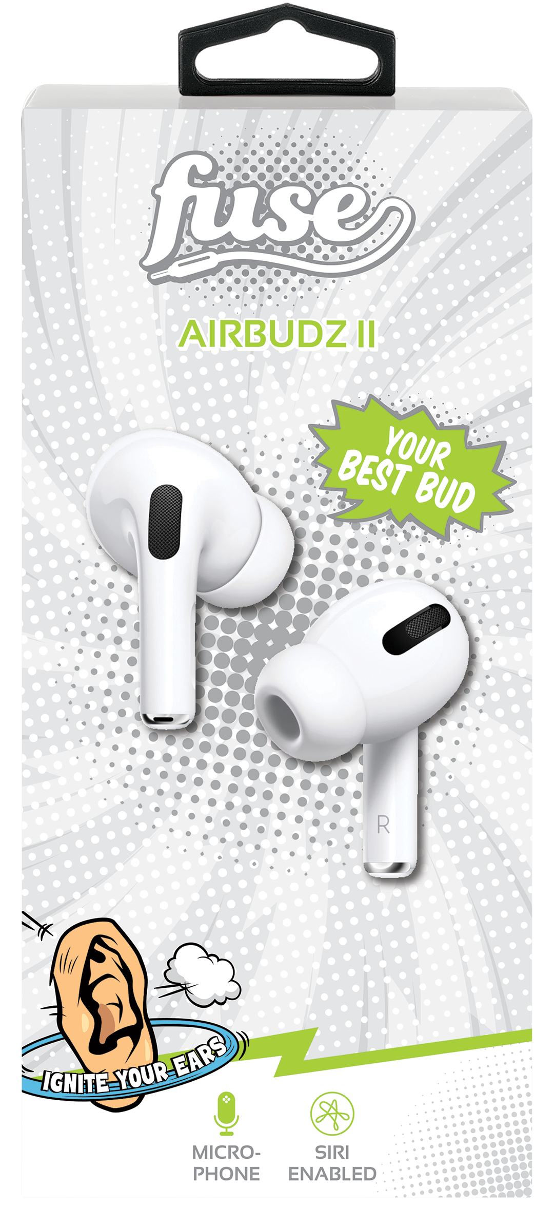 In Ear Headphones Fuse Airbudz II White Pacific Optics Pacific Optics